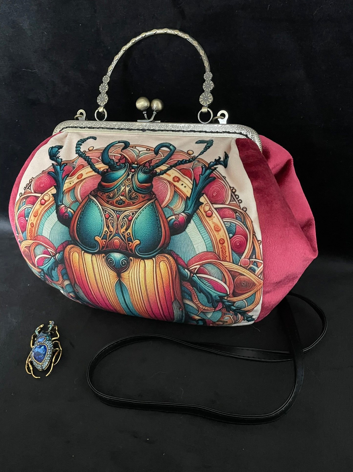 sac retro scarabee egyptien