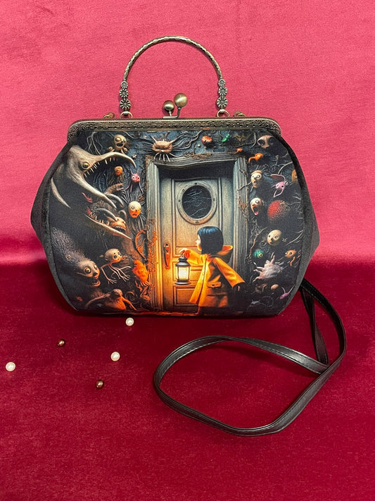 Sac "La Porte des Ombres" | Velours & Fantastique Onirique – Le Comptoir de Suzanne