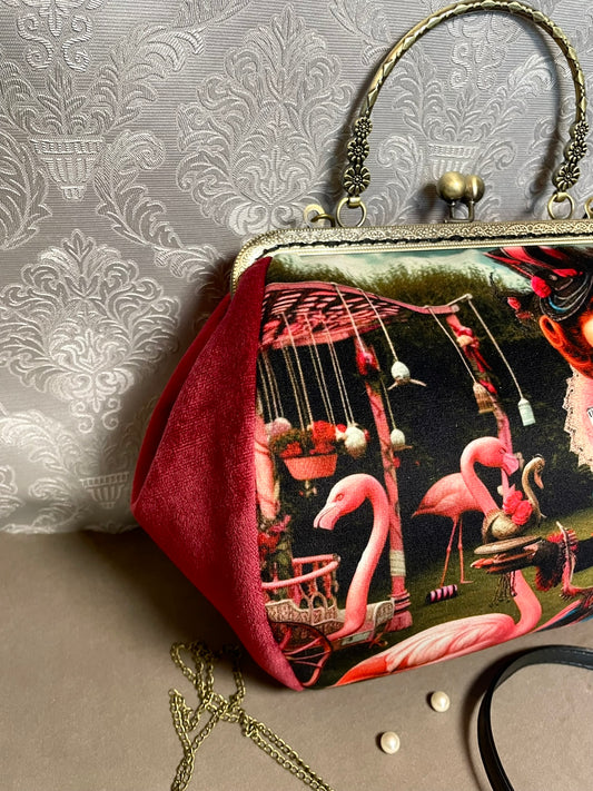 Sac à main Alice au Pays des Merveilles | Style Rétro & Reine de Cœur – Le Comptoir de Suzanne