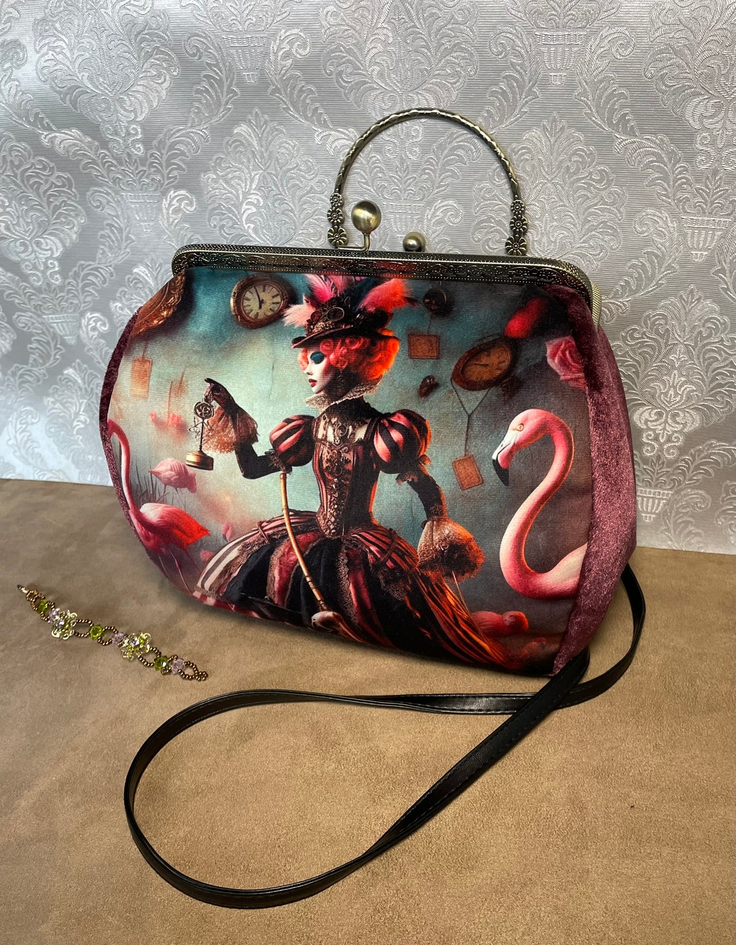Sac « Reine de Cœur Fantasmagorique » – Accessoire baroque & conte de mode