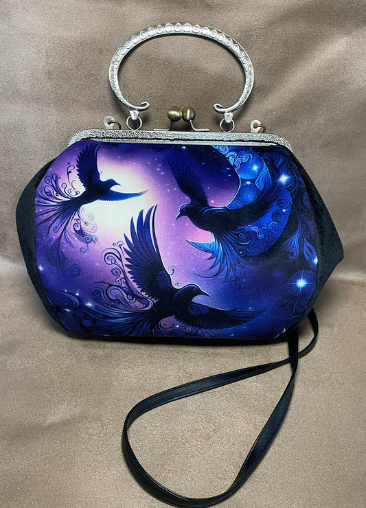 Sac "Le Ballet des Corbeaux" – Pochette Mystique & Gothique Romantique