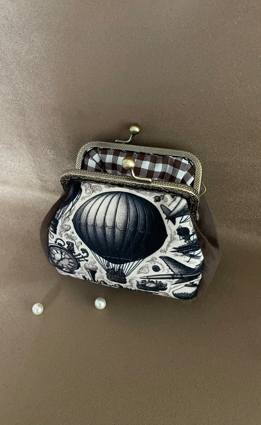 Porte-monnaie « L'Aéronaute » – Montgolfière & Odyssée Steampunk