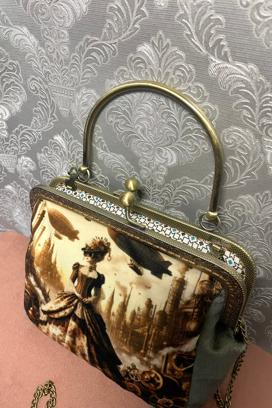 Pochette élégante pour mariage original ou look steampunk.