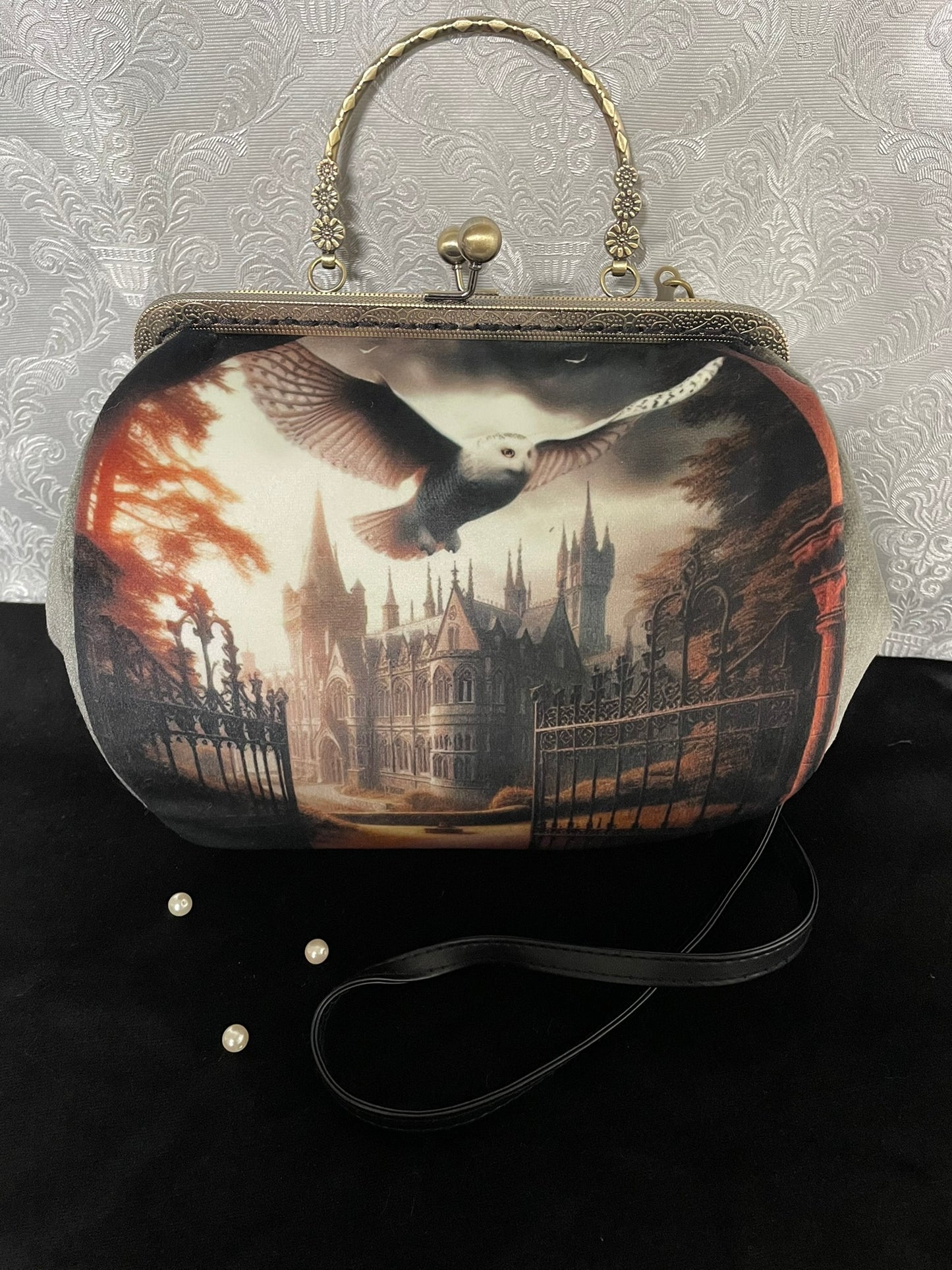 sac rétro - chouette blanche