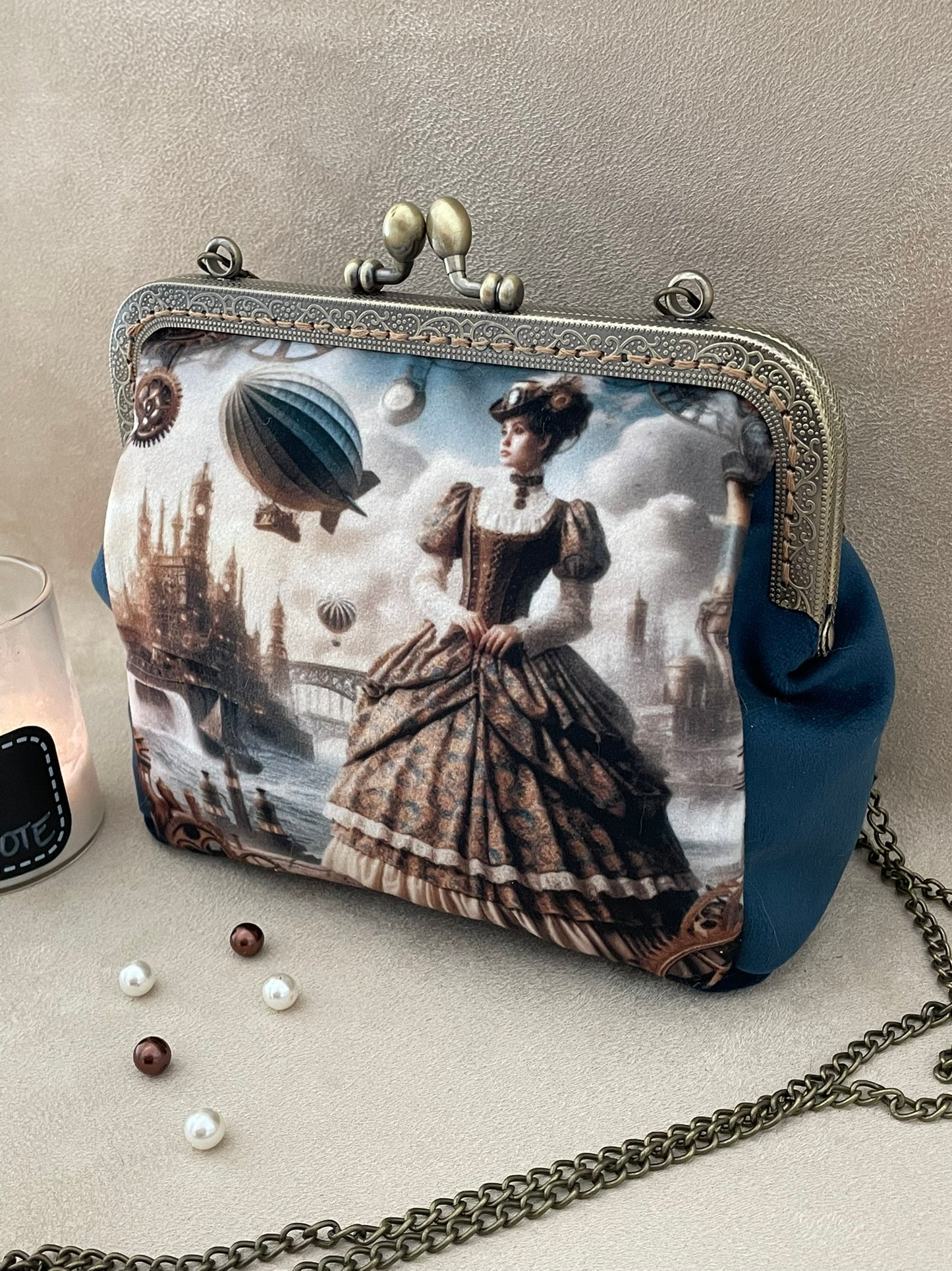Clutch/Pochette steampunk, victorien