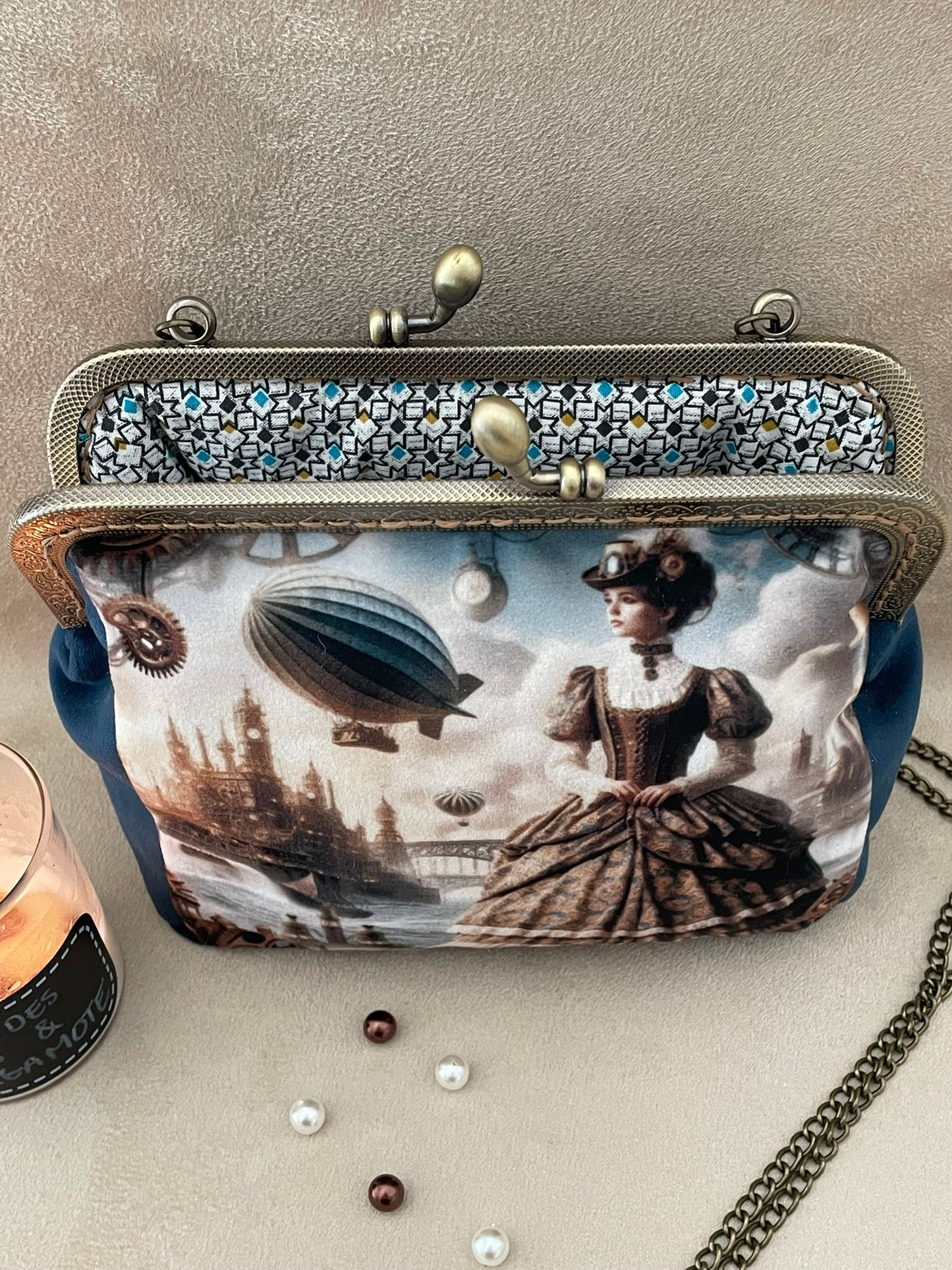 Clutch/Pochette steampunk, victorien