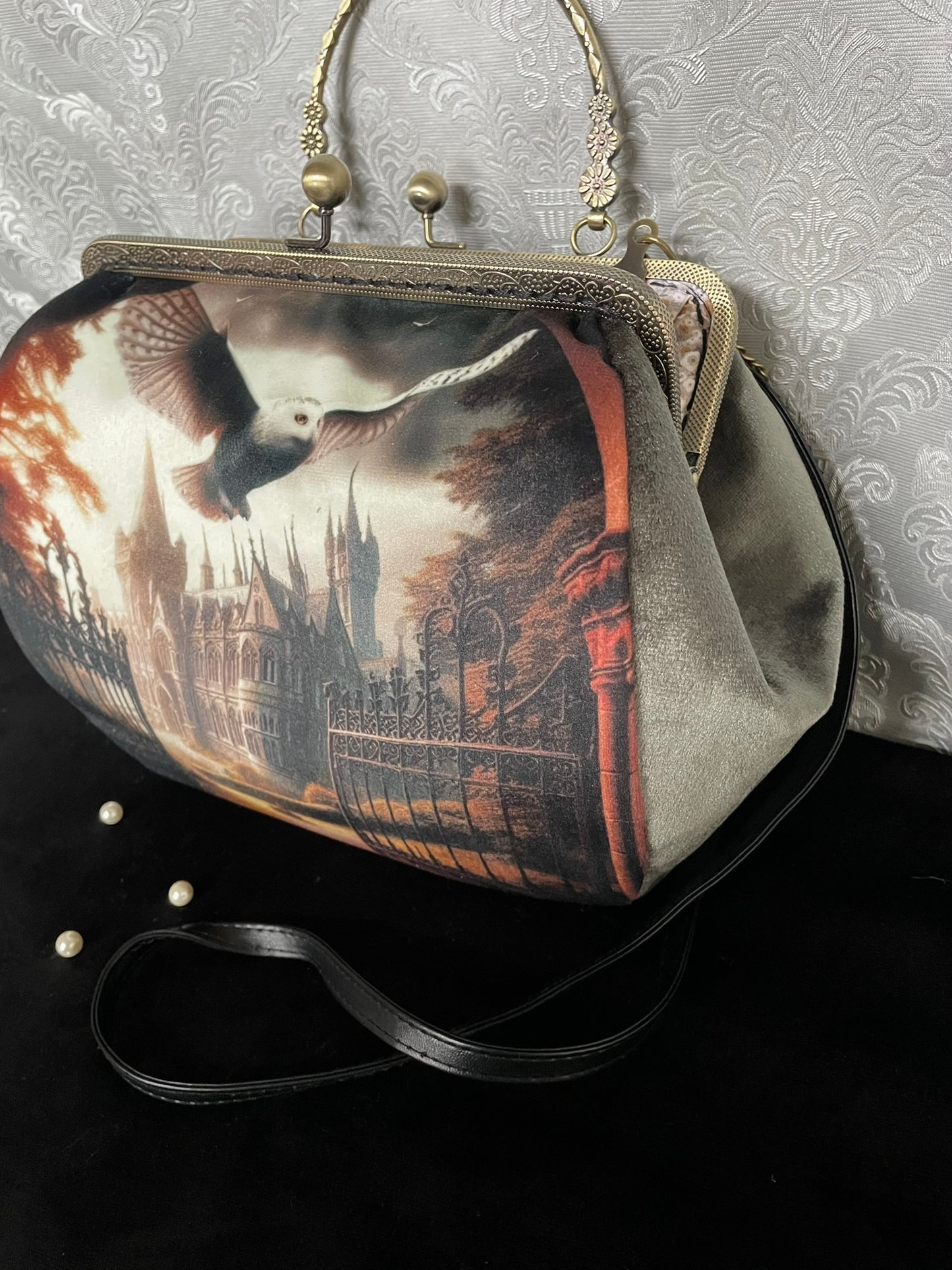 sac rétro - chouette blanche