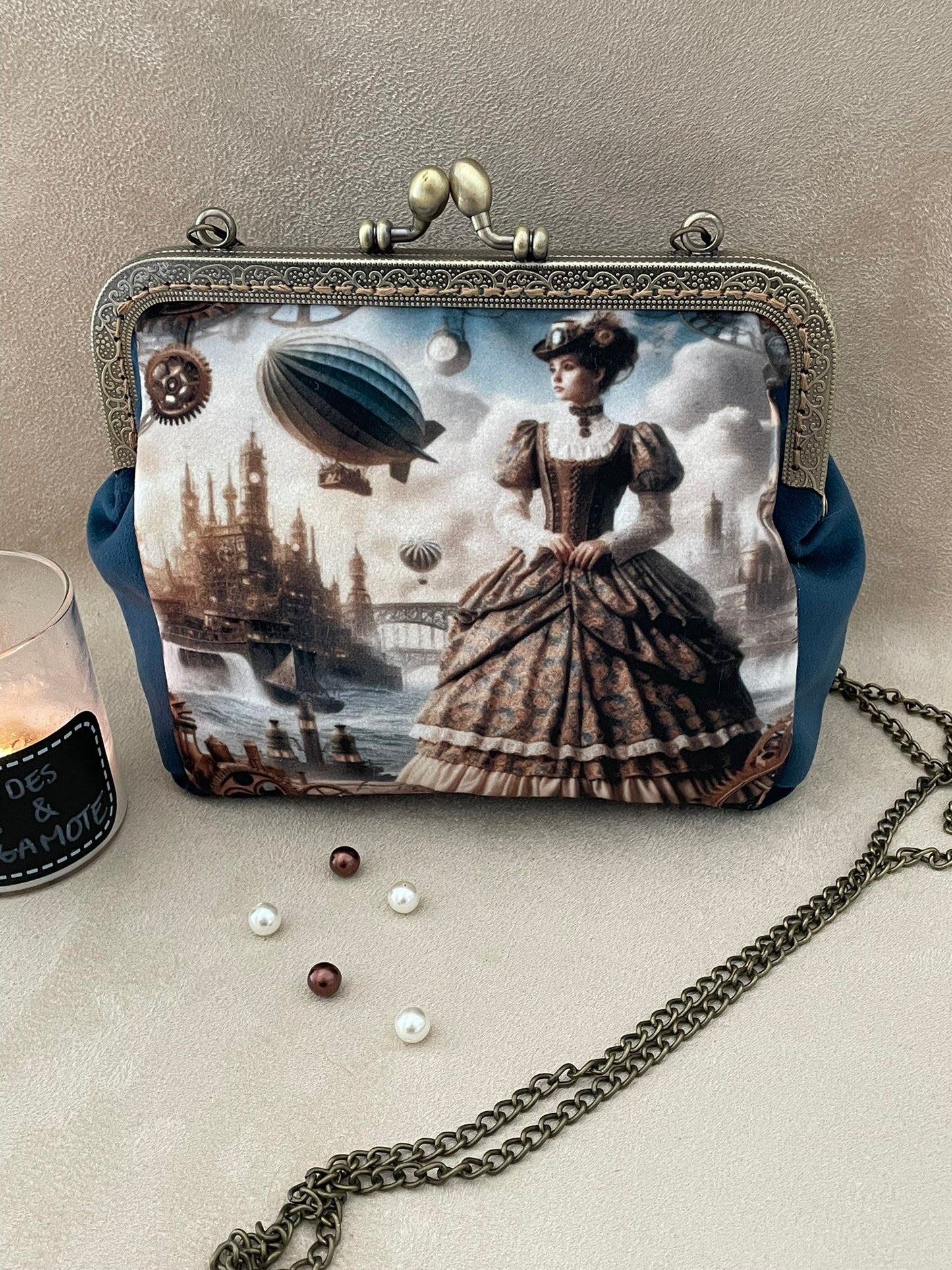Clutch/Pochette steampunk, victorien
