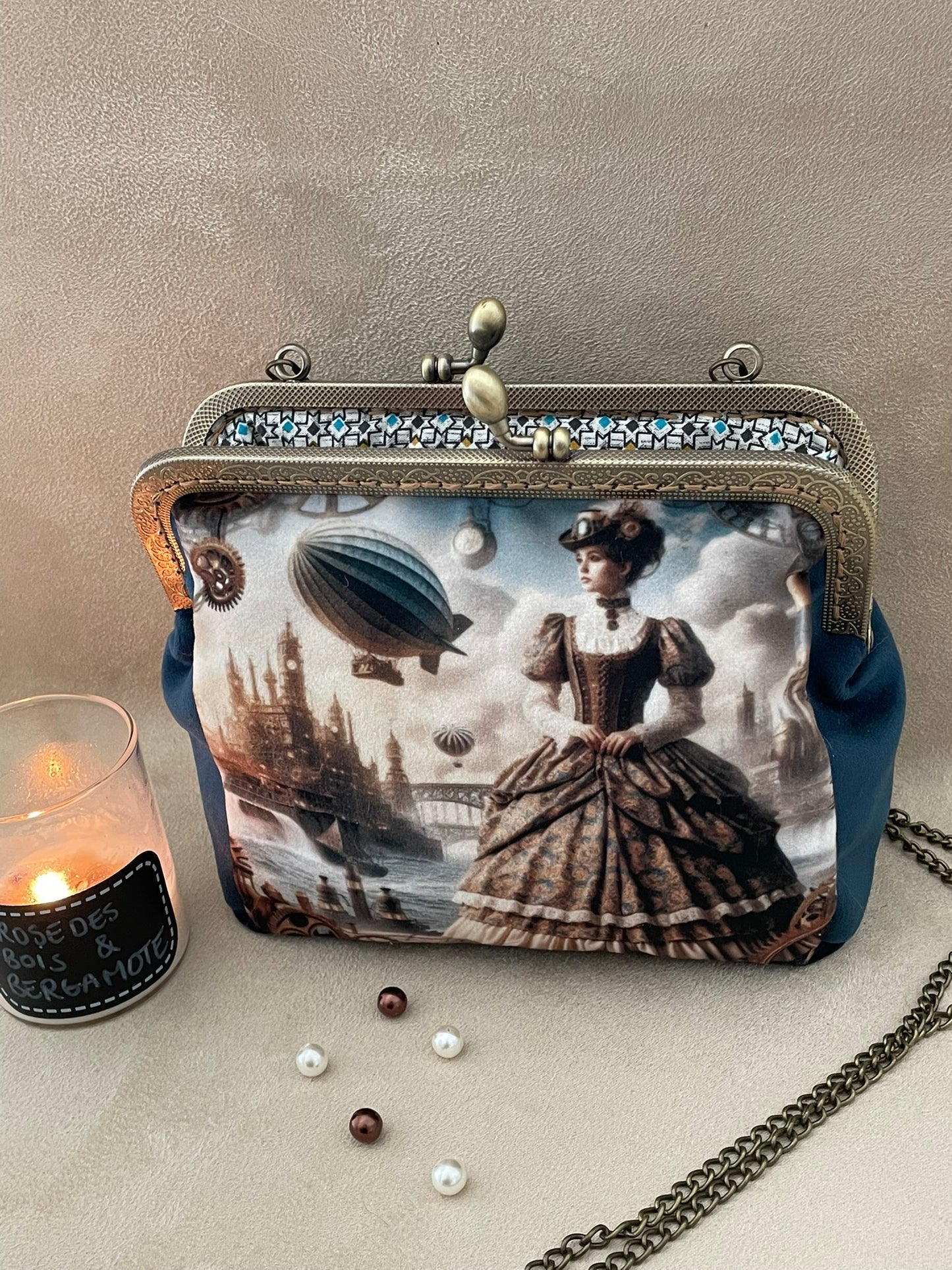 Clutch/Pochette steampunk, victorien