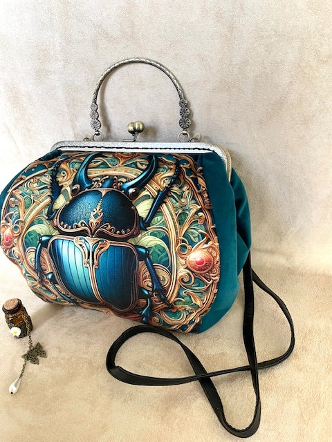 sac rétro scarabée egyptien