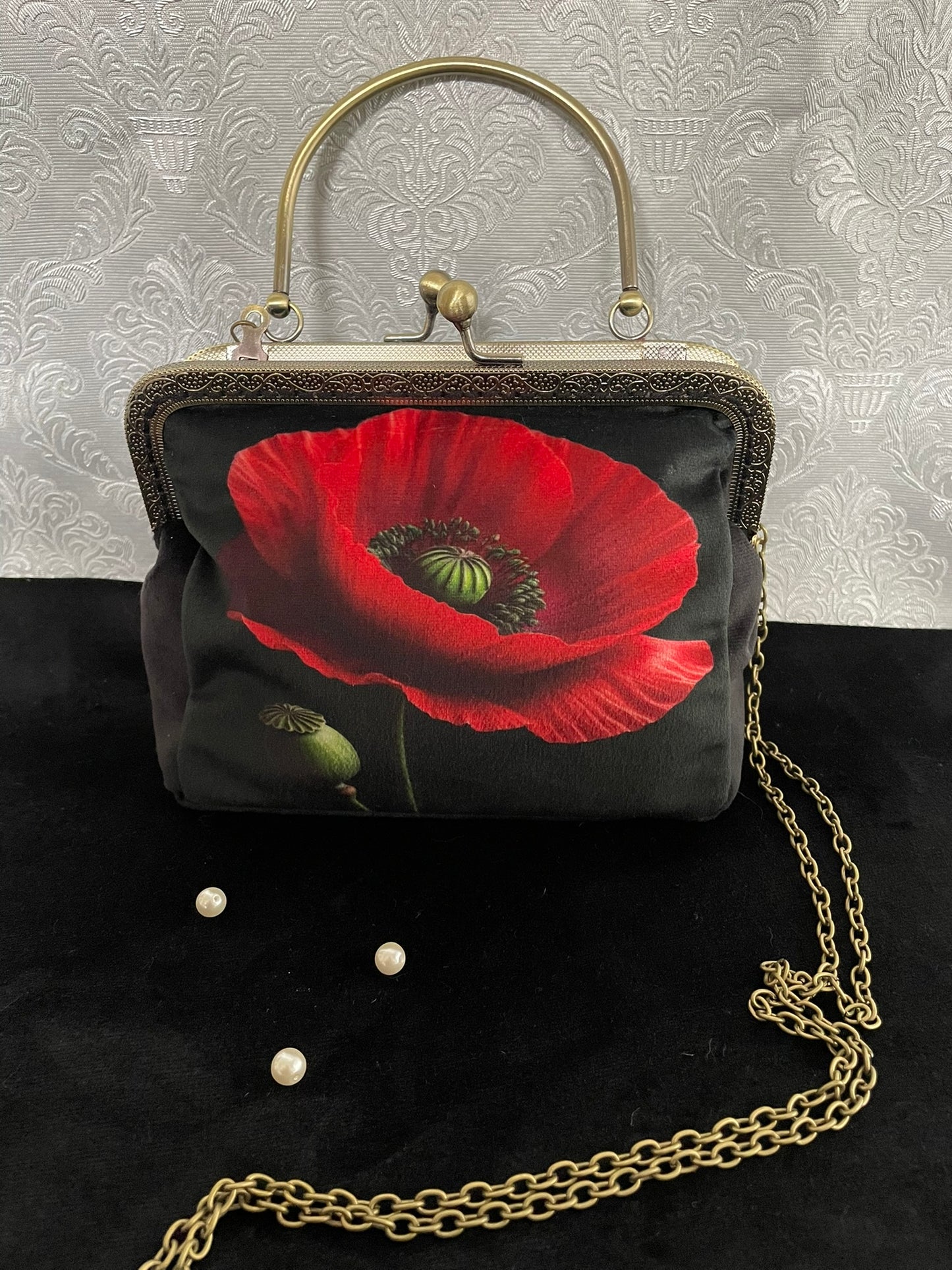 clutch - pochette coquelicot