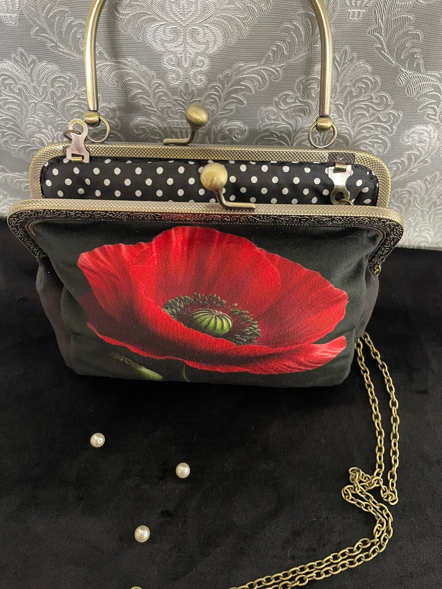 clutch - pochette coquelicot