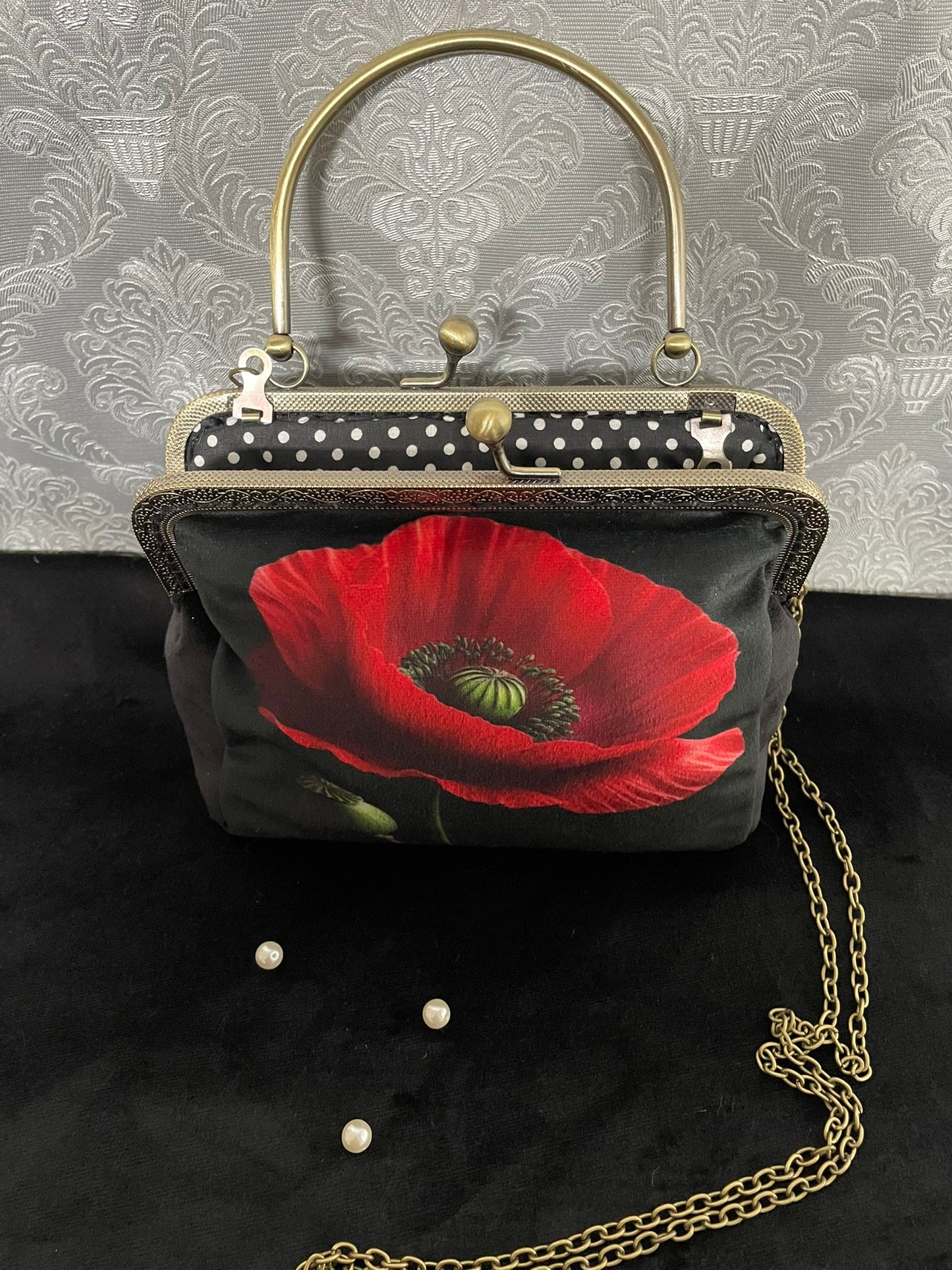 clutch - pochette coquelicot