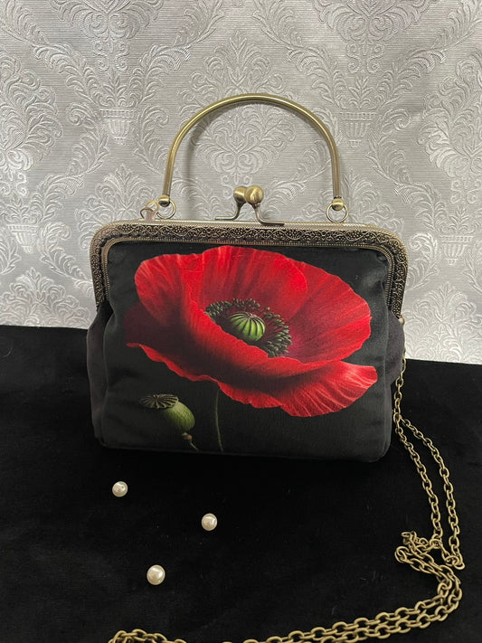 clutch - pochette coquelicot
