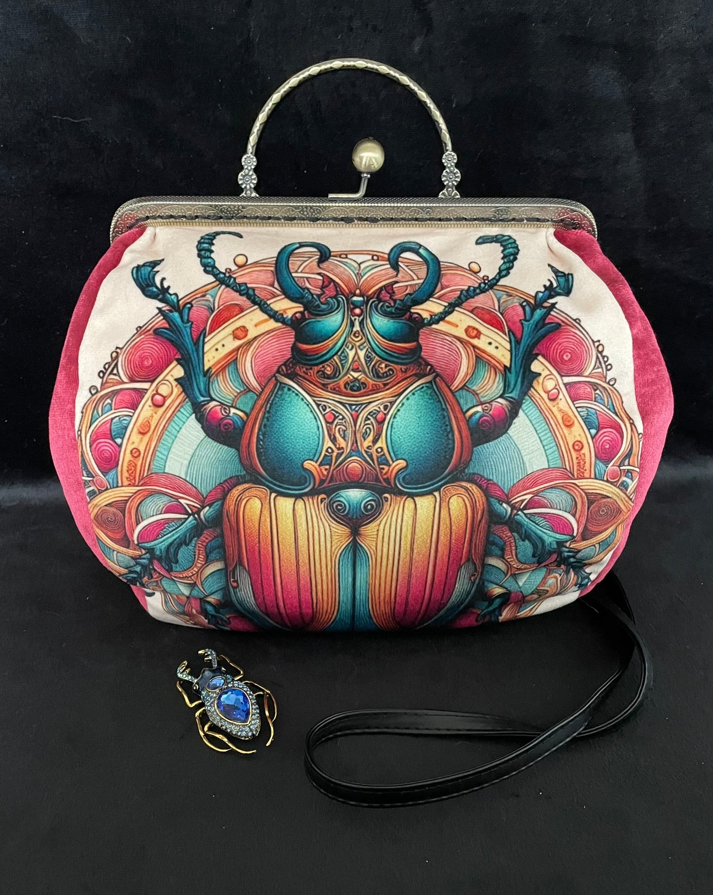 sac retro scarabee egyptien