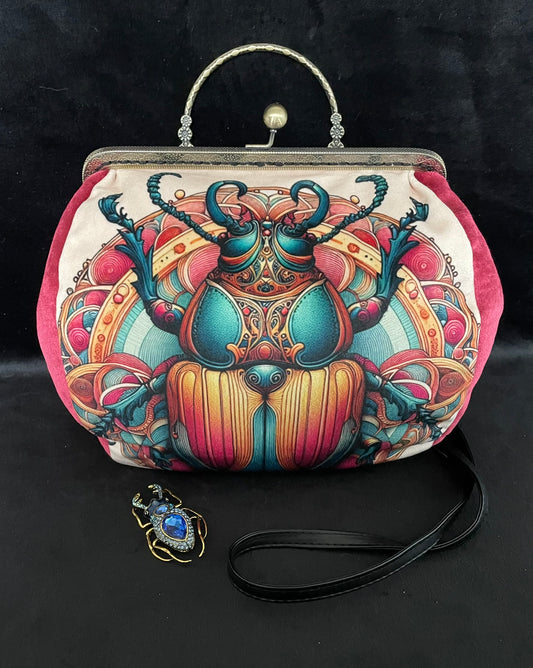 sac retro scarabee egyptien