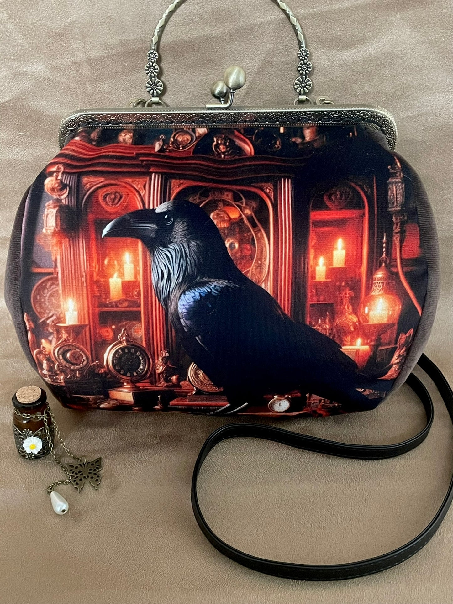 Sac "Corbeau du Manoir" – Élégance Gothique & Mystère Victorien