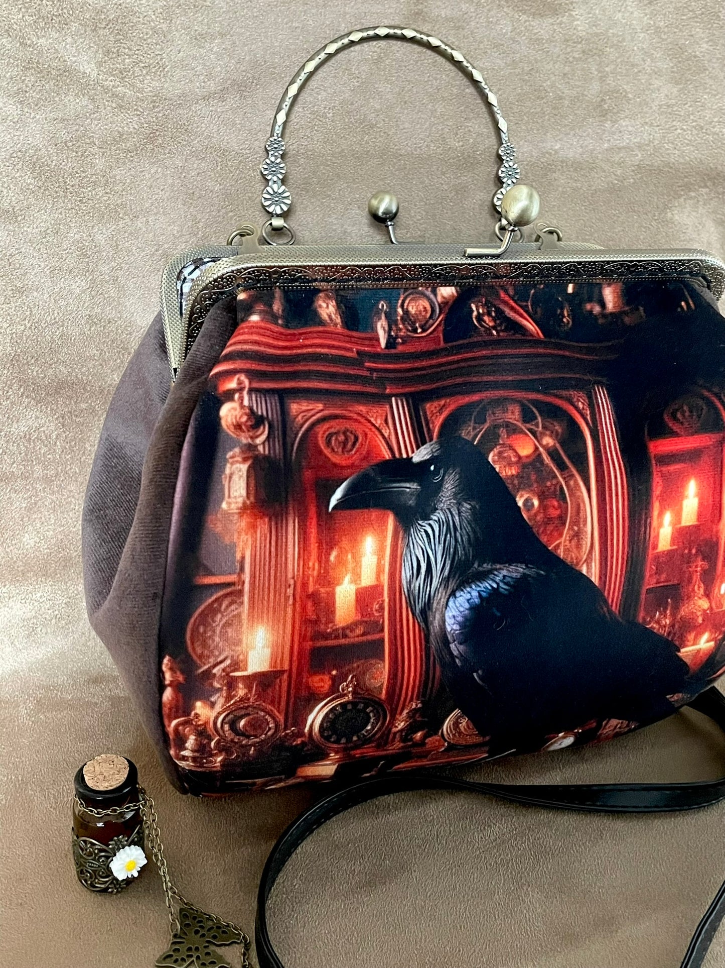 Sac "Corbeau du Manoir" – Élégance Gothique & Mystère Victorien