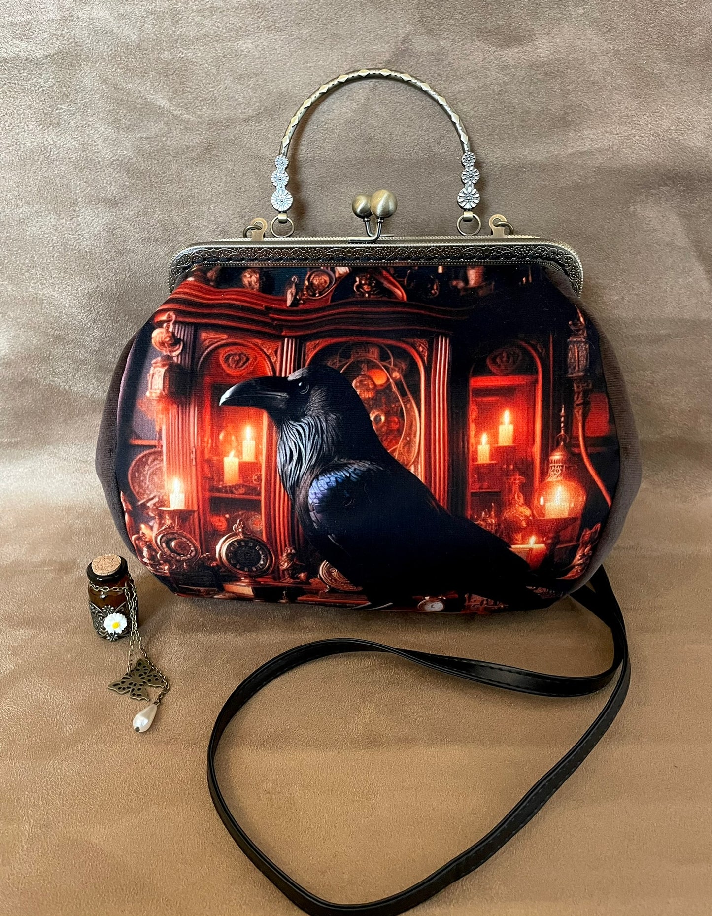 Sac "Corbeau du Manoir" – Élégance Gothique & Mystère Victorien