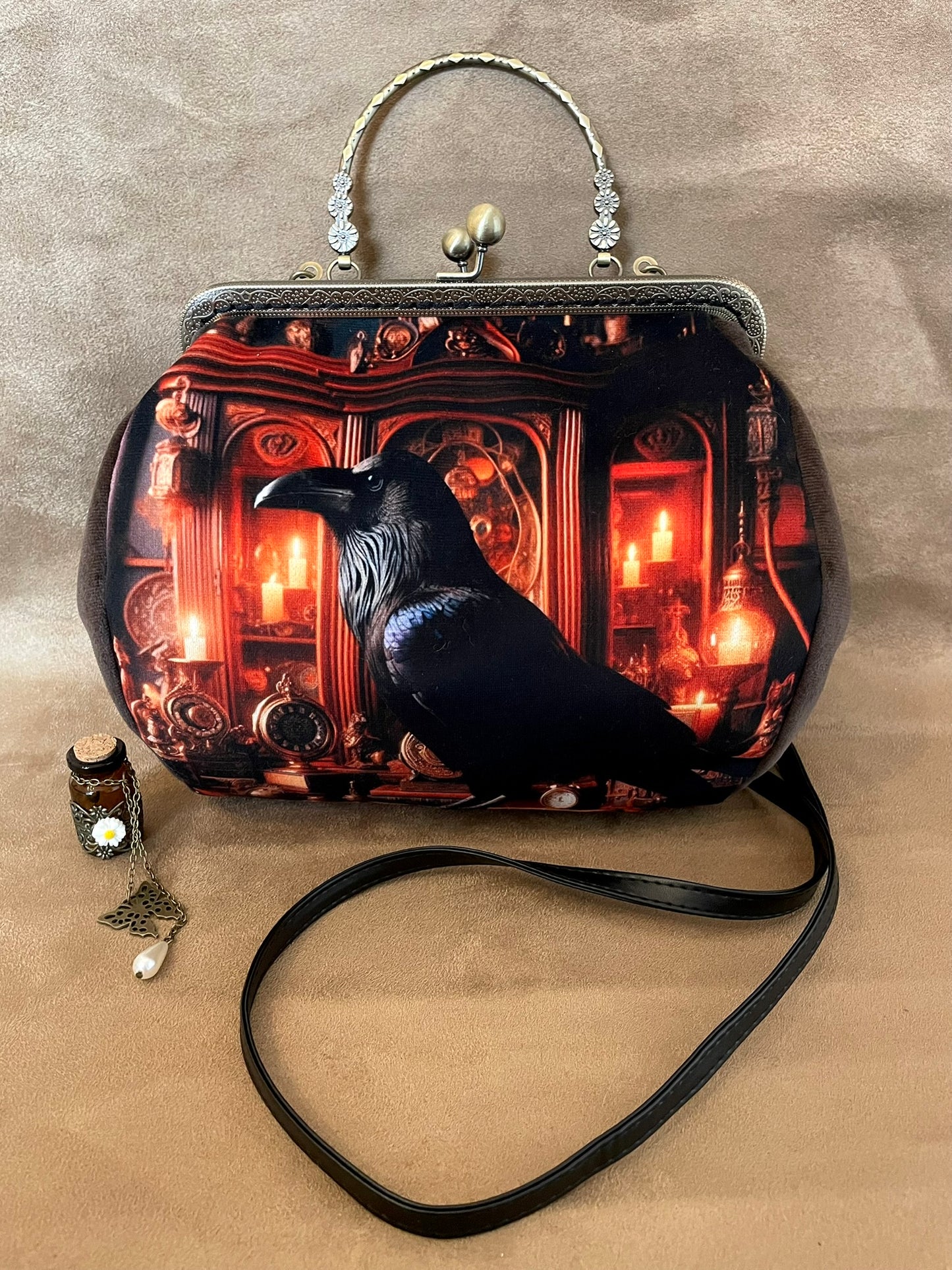 Sac "Corbeau du Manoir" – Élégance Gothique & Mystère Victorien