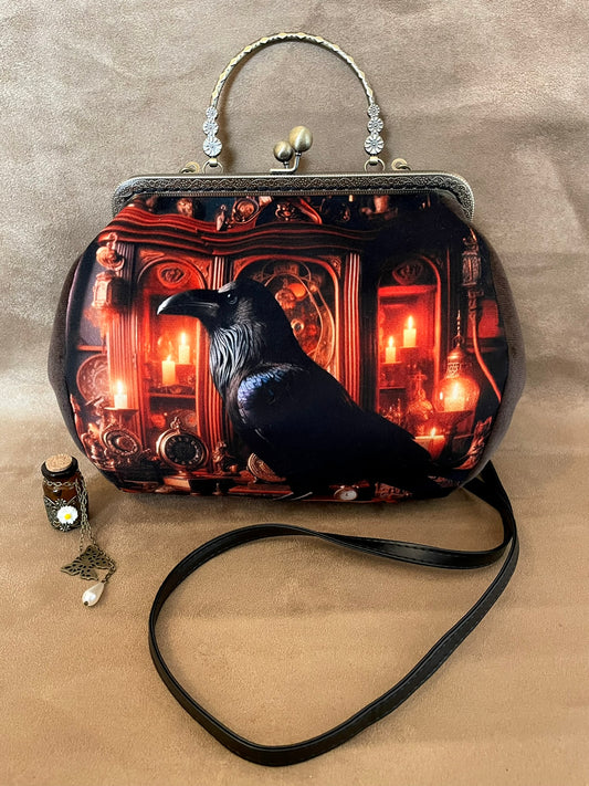 Sac "Corbeau du Manoir" – Élégance Gothique & Mystère Victorien
