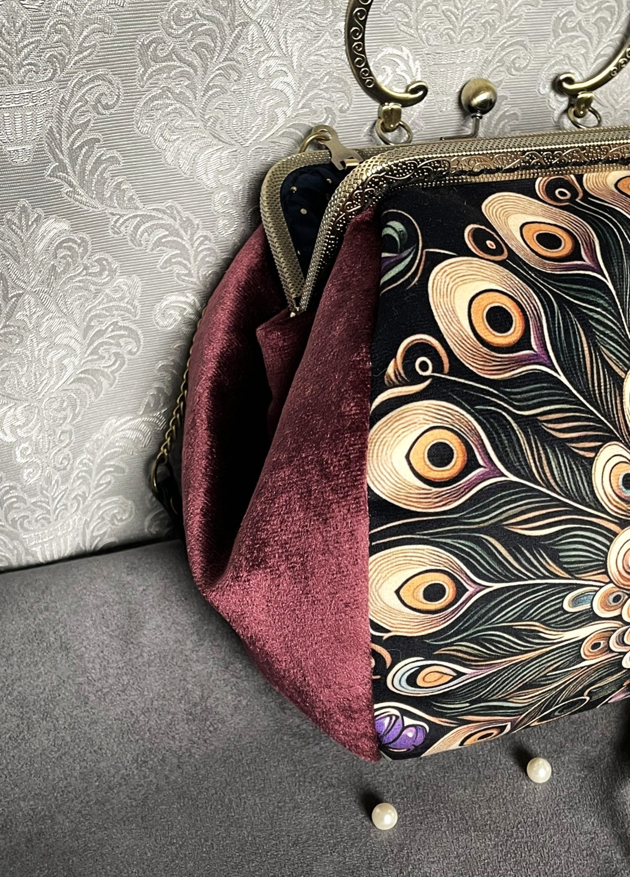 Sac « Paon Impérial » – Majesté Animale et Raffinement Baroque