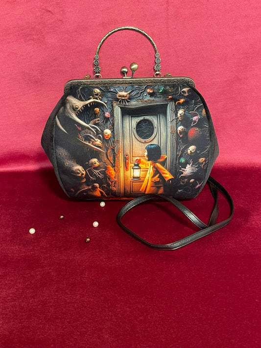 Sac "La Porte des Ombres" | Velours & Fantastique Onirique – Le Comptoir de Suzanne