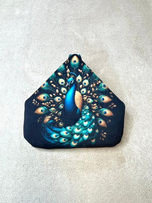 porte monnaie aimanté paon