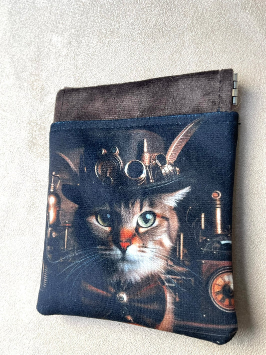 Porte-monnaie Chat Steampunk | Style Victorien & Velours - Le Comptoir de Suzanne