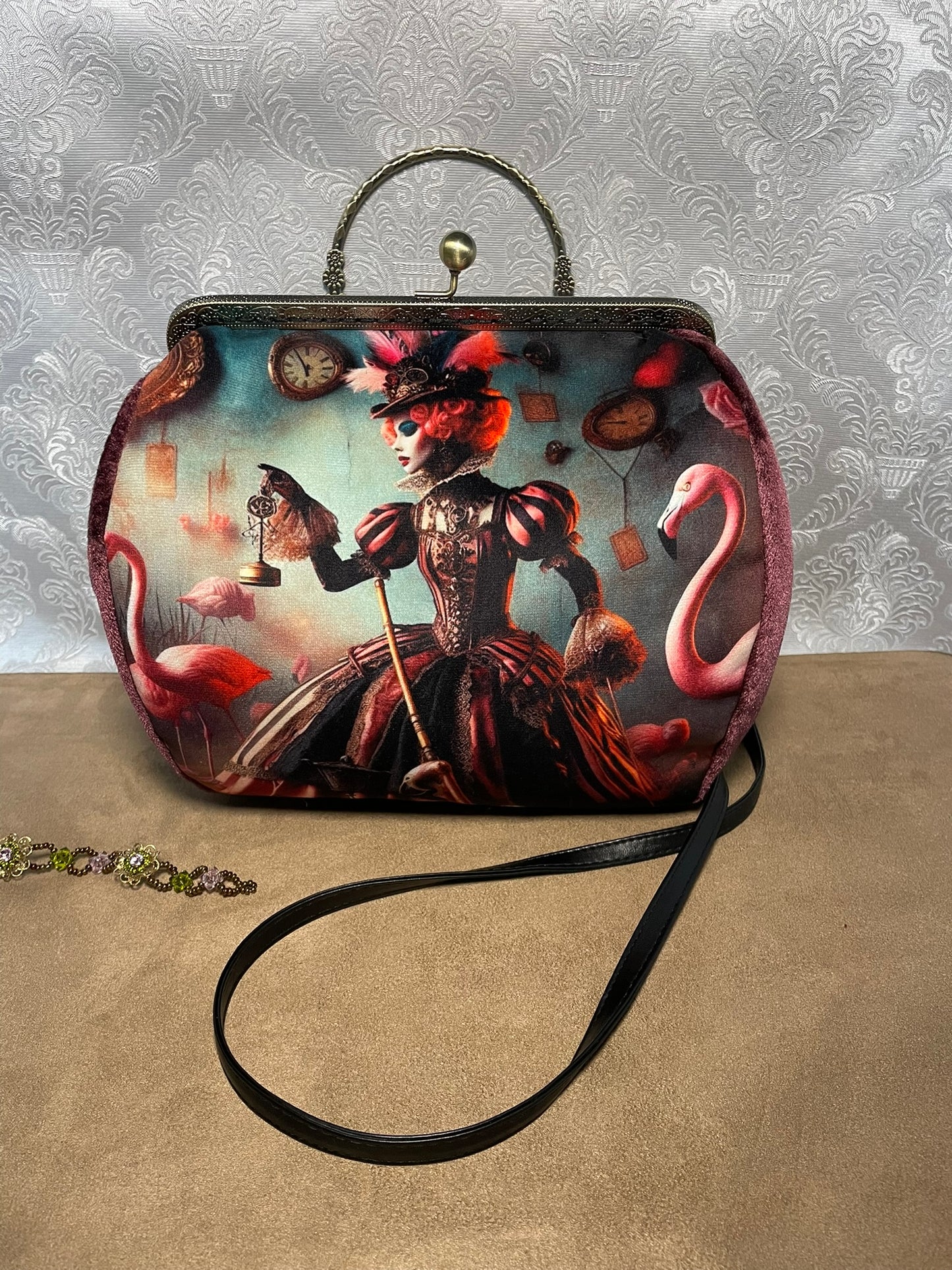 Sac « Reine de Cœur Fantasmagorique » – Accessoire baroque & conte de mode