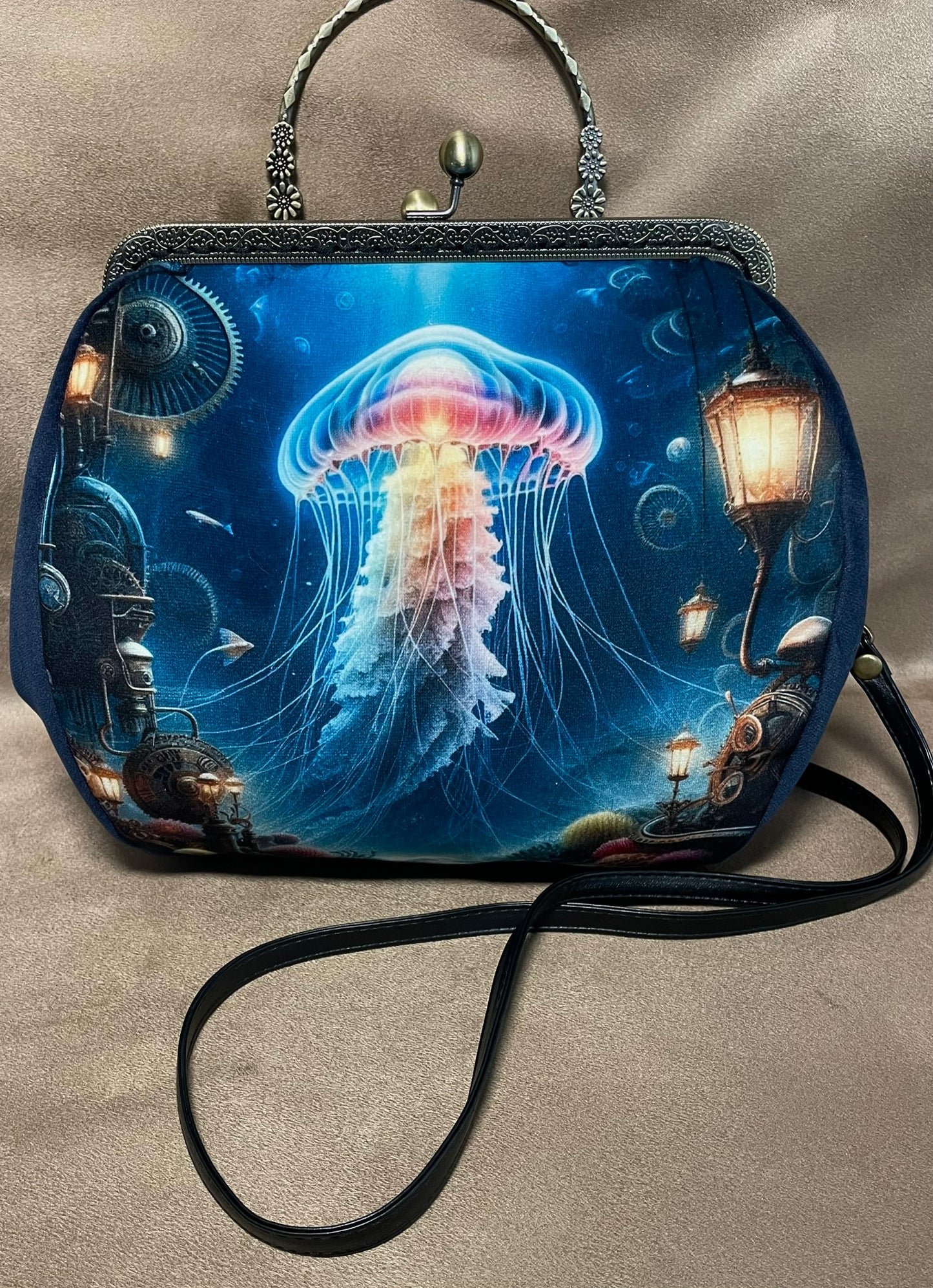 Sac « Méduse des Abysses » – Poésie marine & élégance steampunk