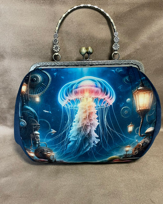 Sac « Méduse des Abysses » – Poésie marine & élégance steampunk