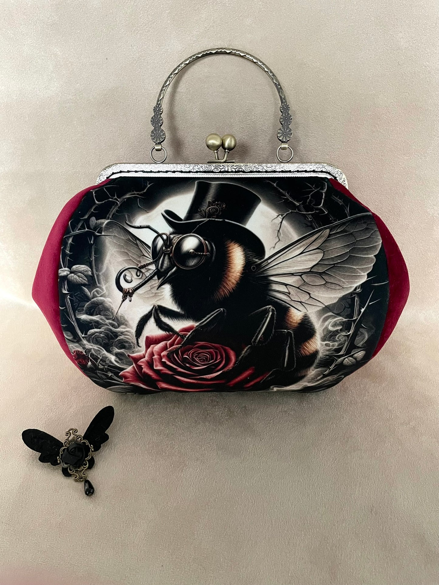 sac rétro, abeille steampunk