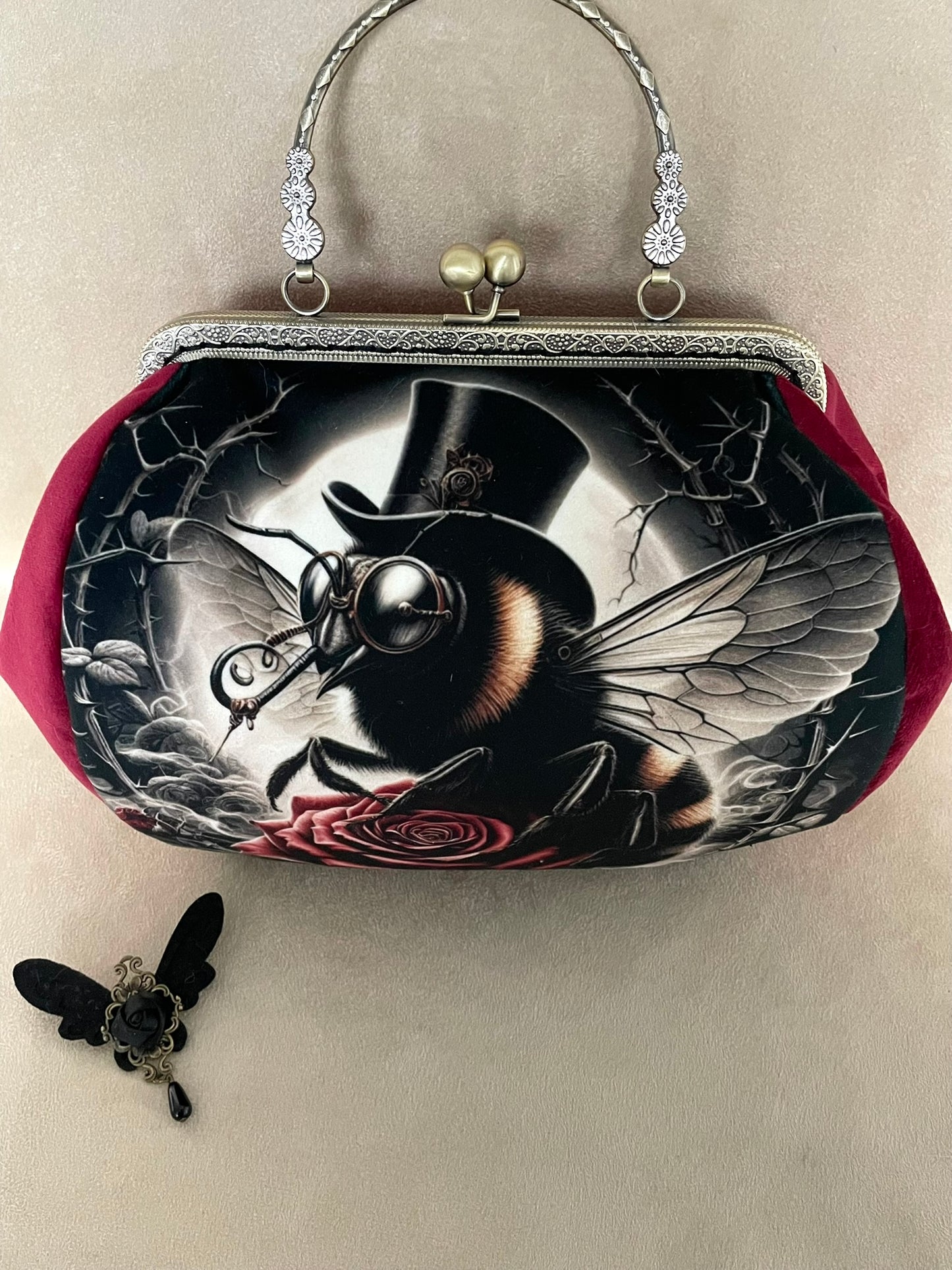 sac rétro, abeille steampunk