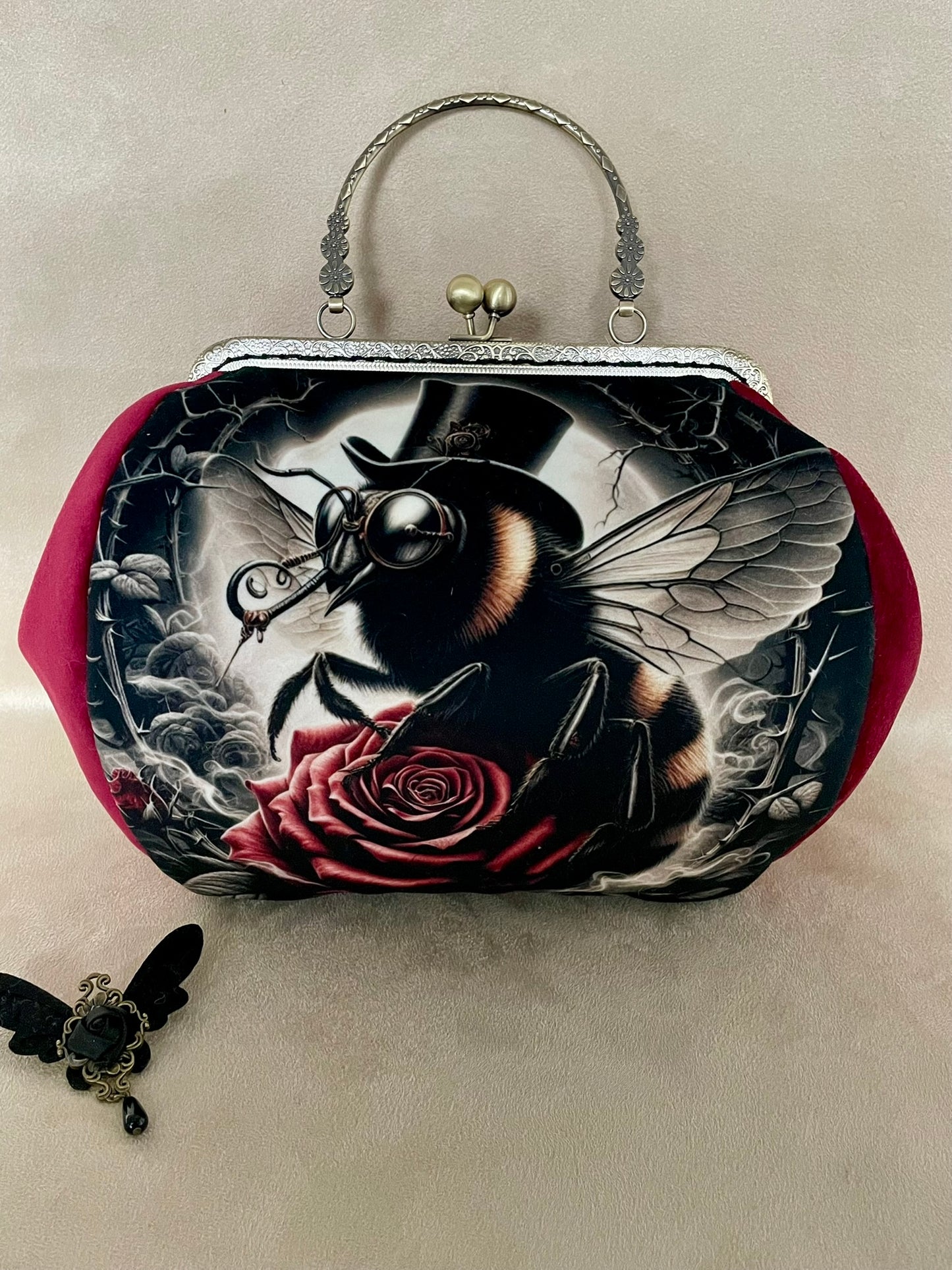 sac rétro, abeille steampunk