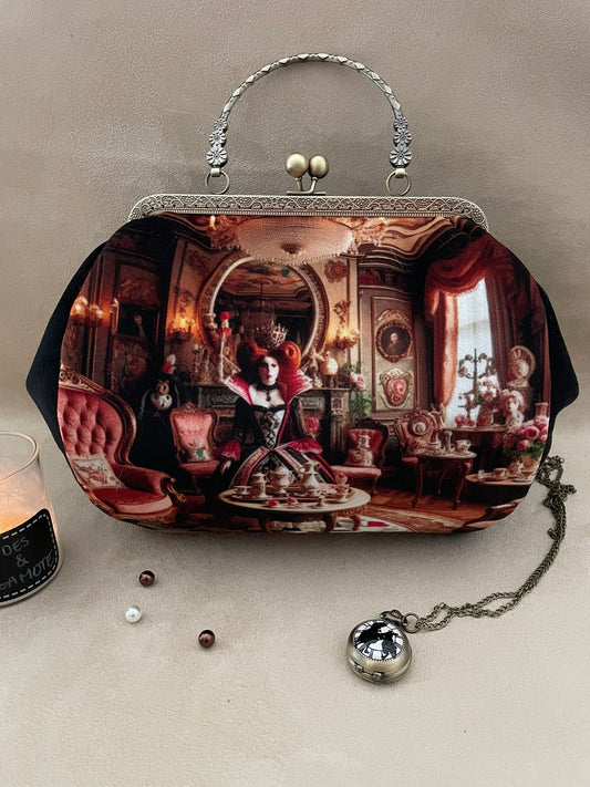 sac rétro, reine de coeur, alice au pays des merveilles