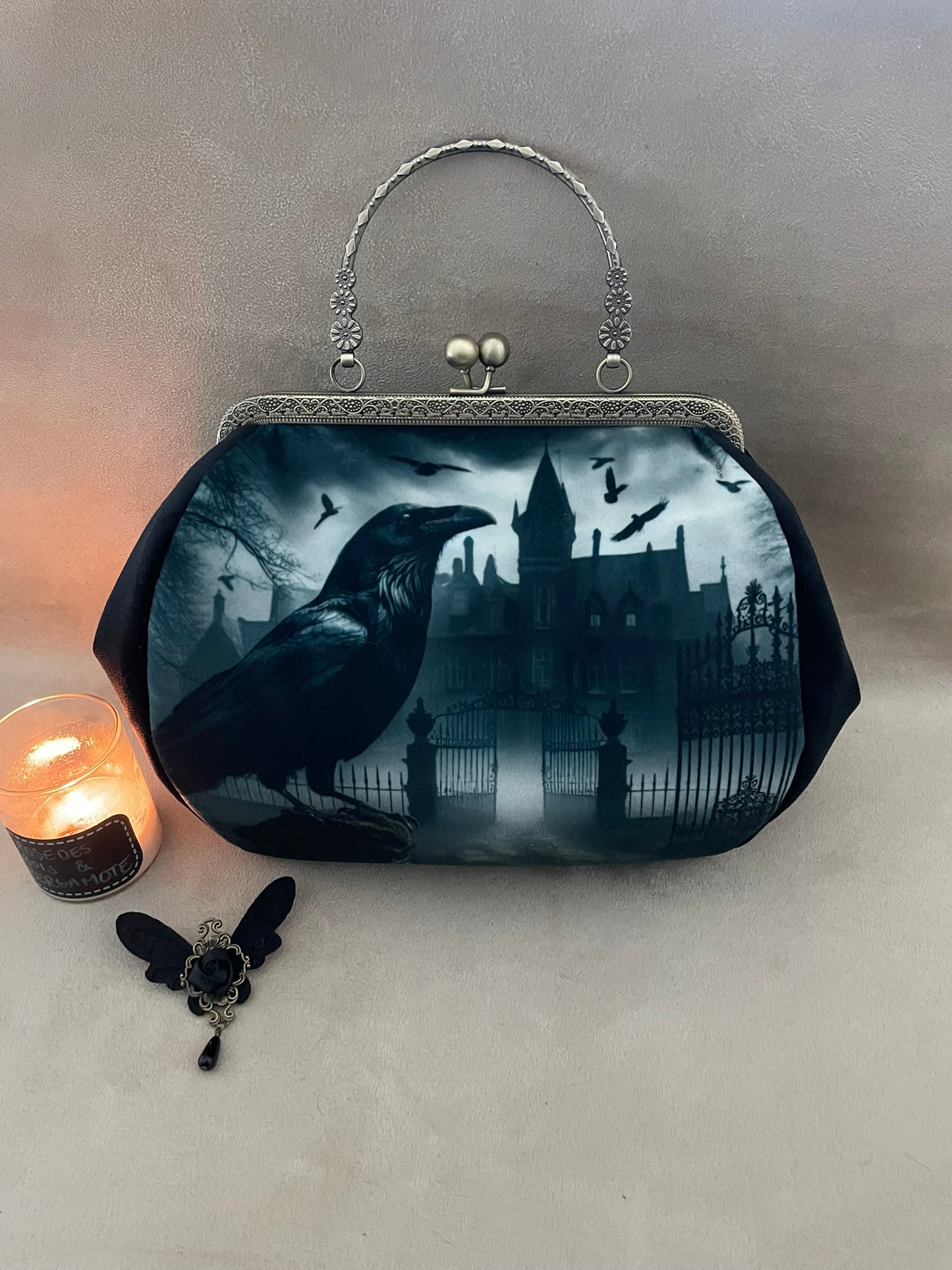 sac rétro corbeau, nevermore