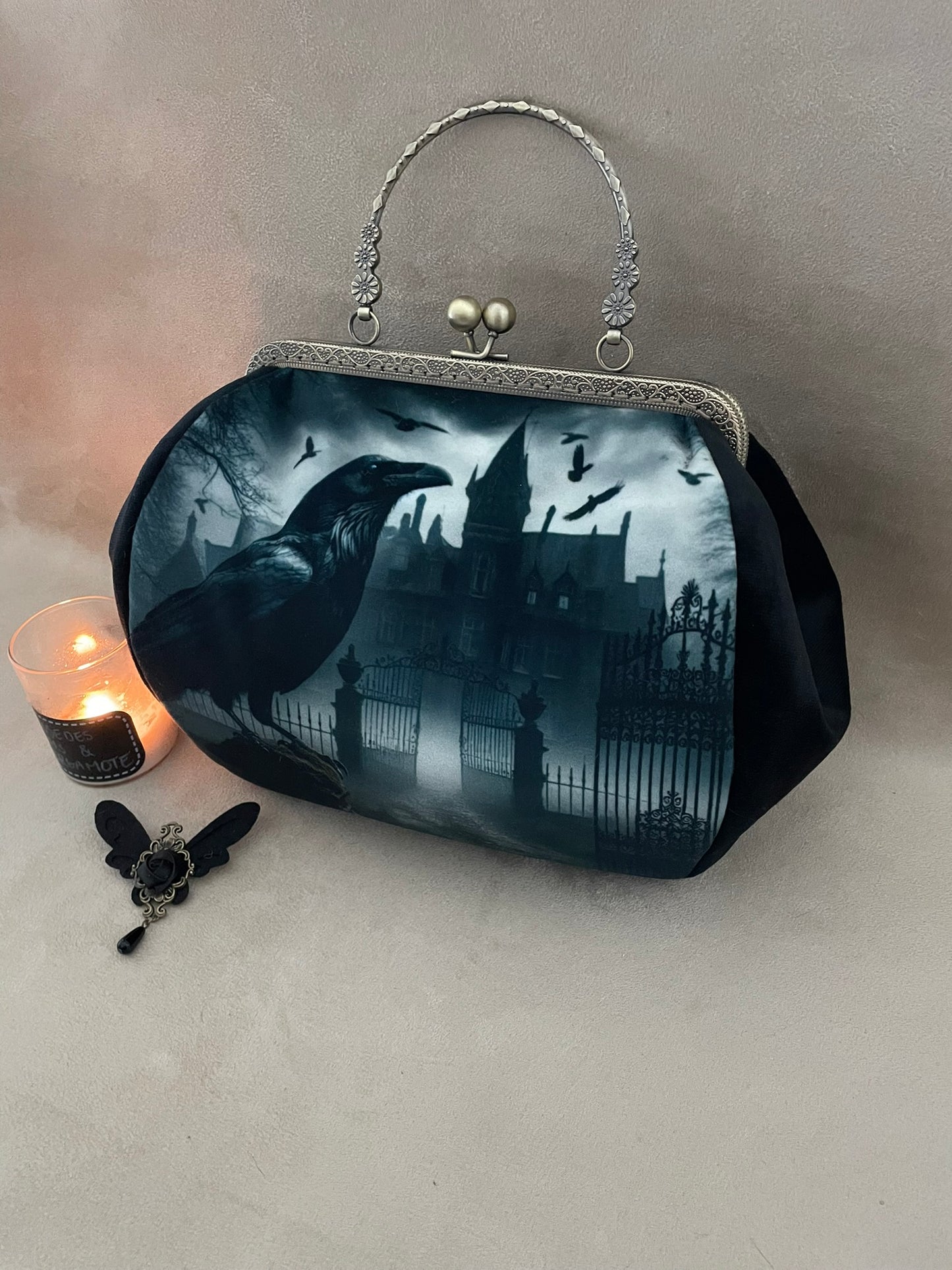 sac rétro corbeau, nevermore