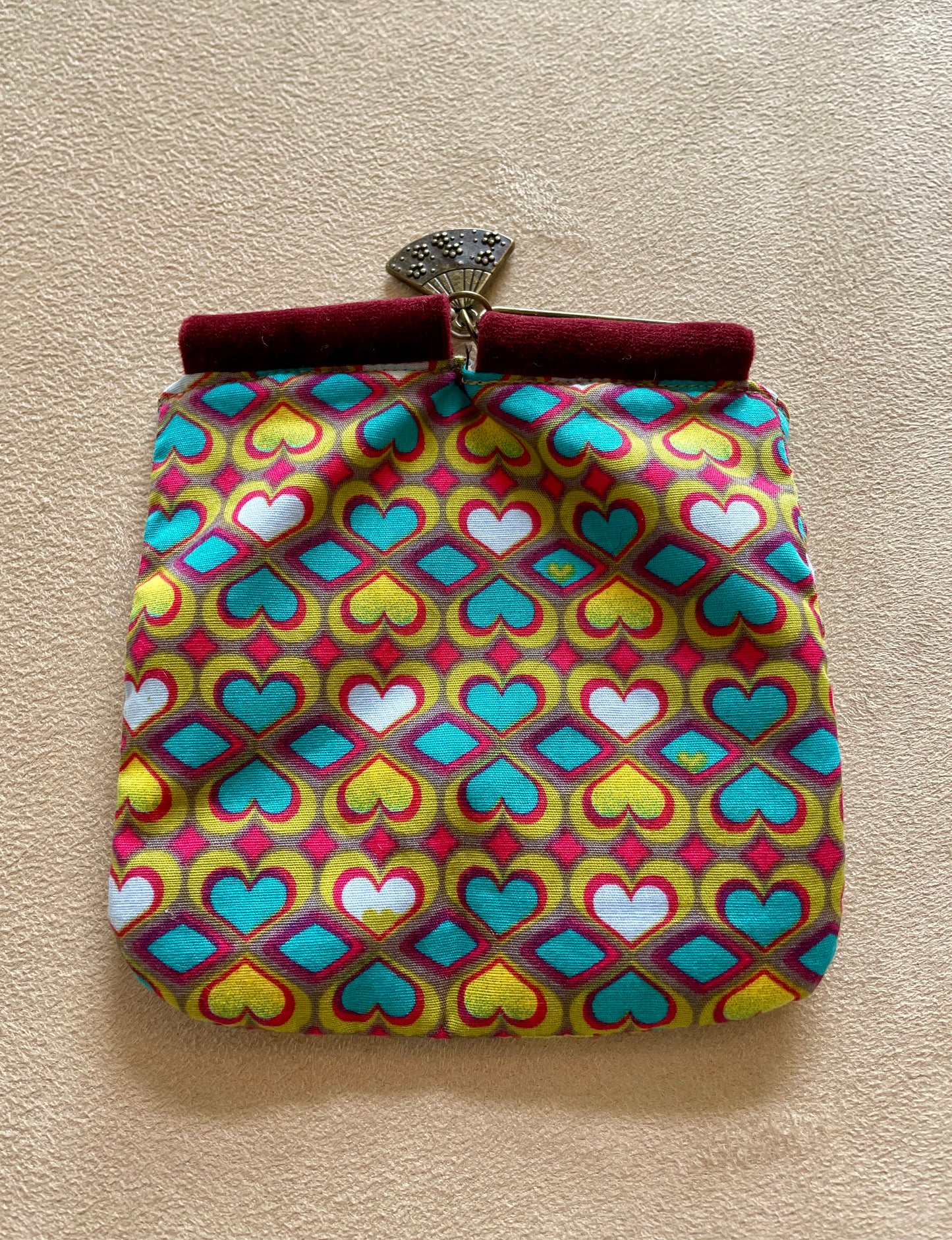 porte monnaie aimanté coeur