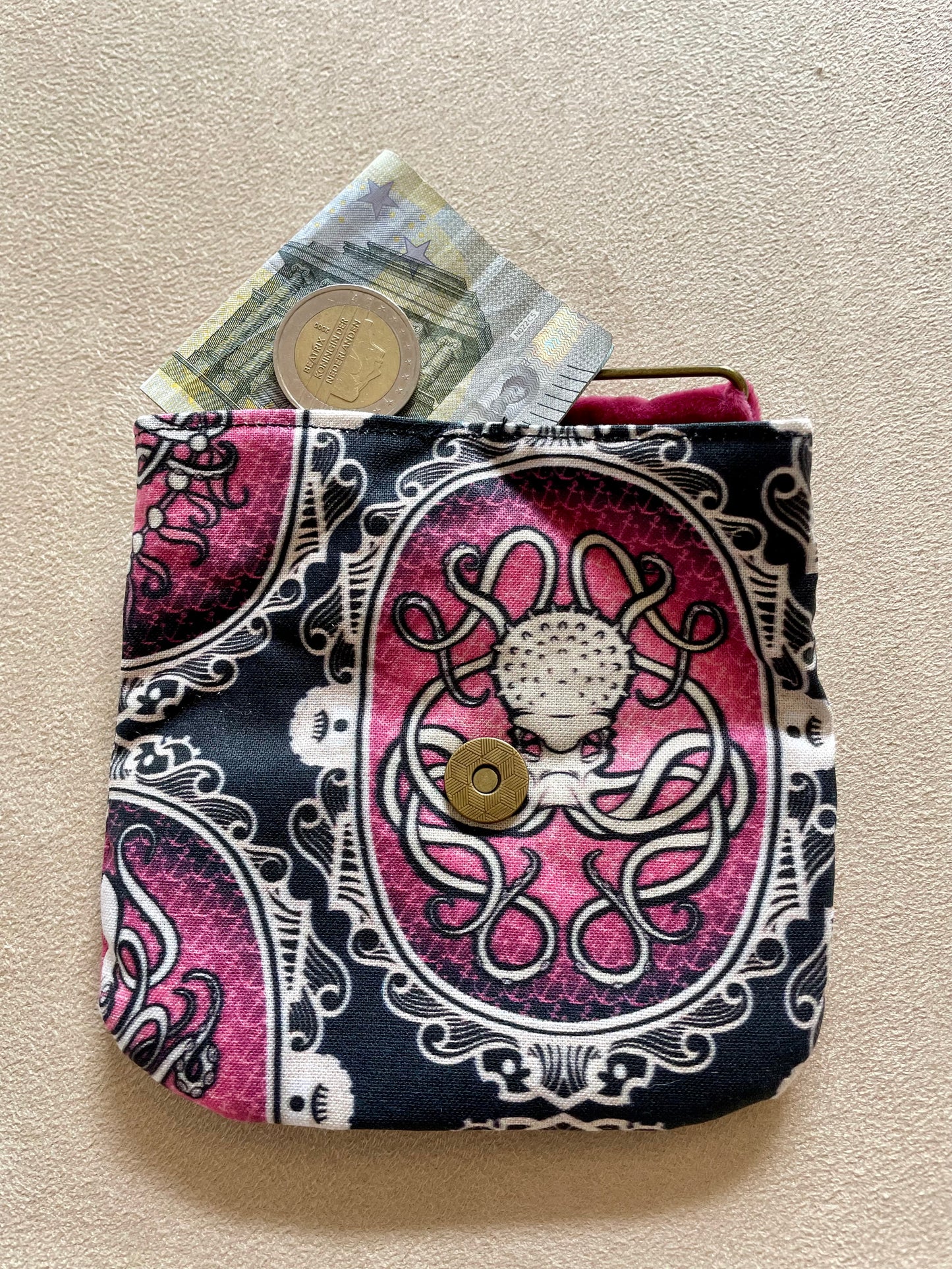 porte monnaie aimanté octopus