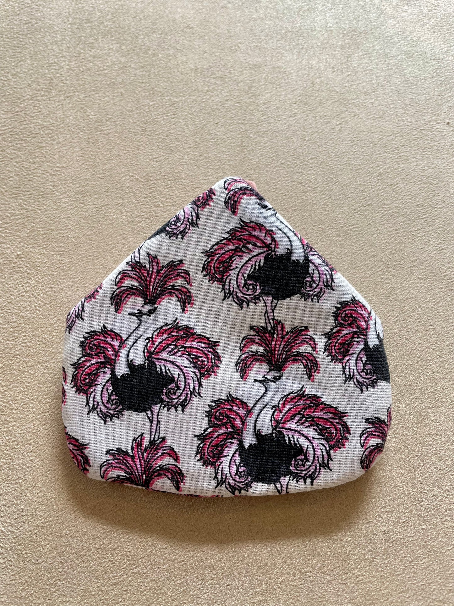 porte monnaie aimanté autruche