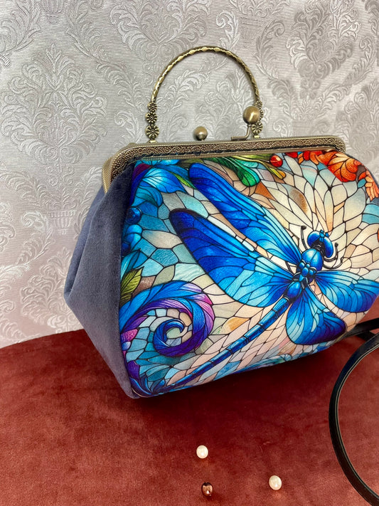 interieur-sac-double-fleur-bleue-fermoir-clic-clac-bronze